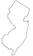 New Jersey Outline Map