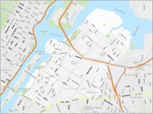 New York City Astoria Map