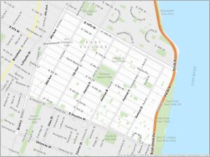 New York City East Village Map