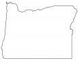 Oregon Outline Map