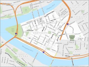 Pittsburgh Downtown Map