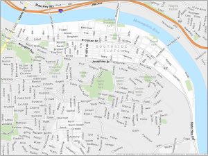 Pittsburgh South Side Flats Map