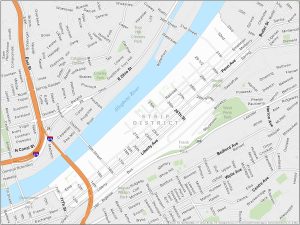 Pittsburgh Strip District Map