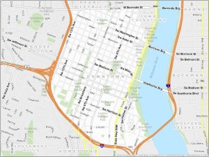 Portland Downtown Map