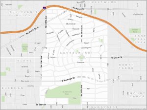 Portland Laurelhurst Map