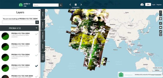 PROBA-V MEP GeoViewer