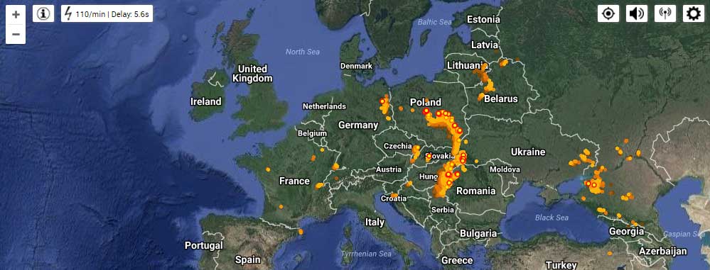 Real-Time Lightning Map