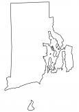 Rhode Island Outline Map
