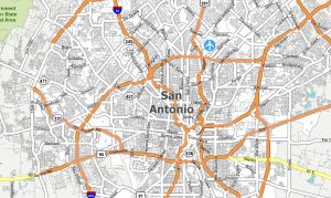 San Antonio Map