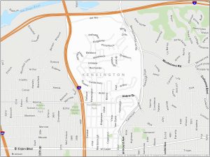San Diego Kensington Map