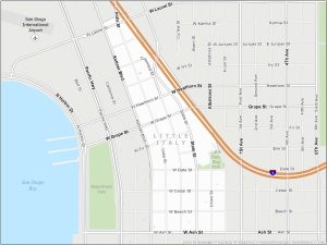 San Diego Little Italy Map