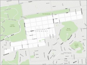 San Francisco Haight-Ashbury Map