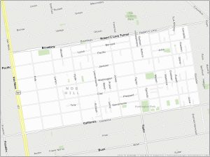San Francisco Nob Hill Map