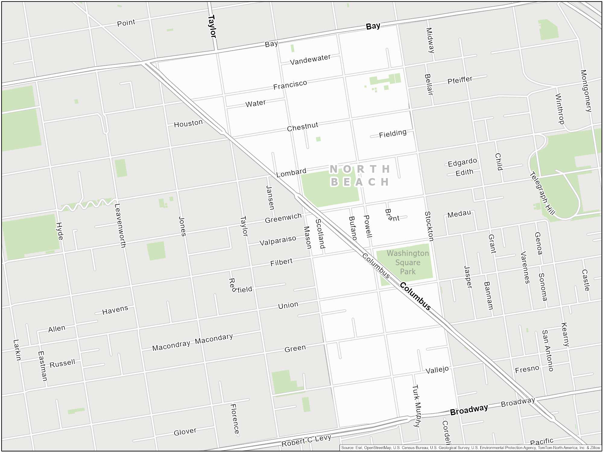 San Francisco North Beach Map