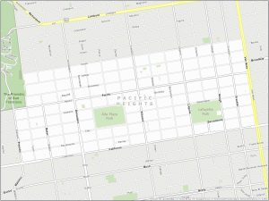 San Francisco Pacific Heights Map