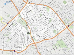 San Jose Downtown Map