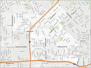 San Jose Rose Garden Map