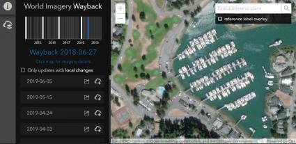 satellite maps esri wayback atlas
