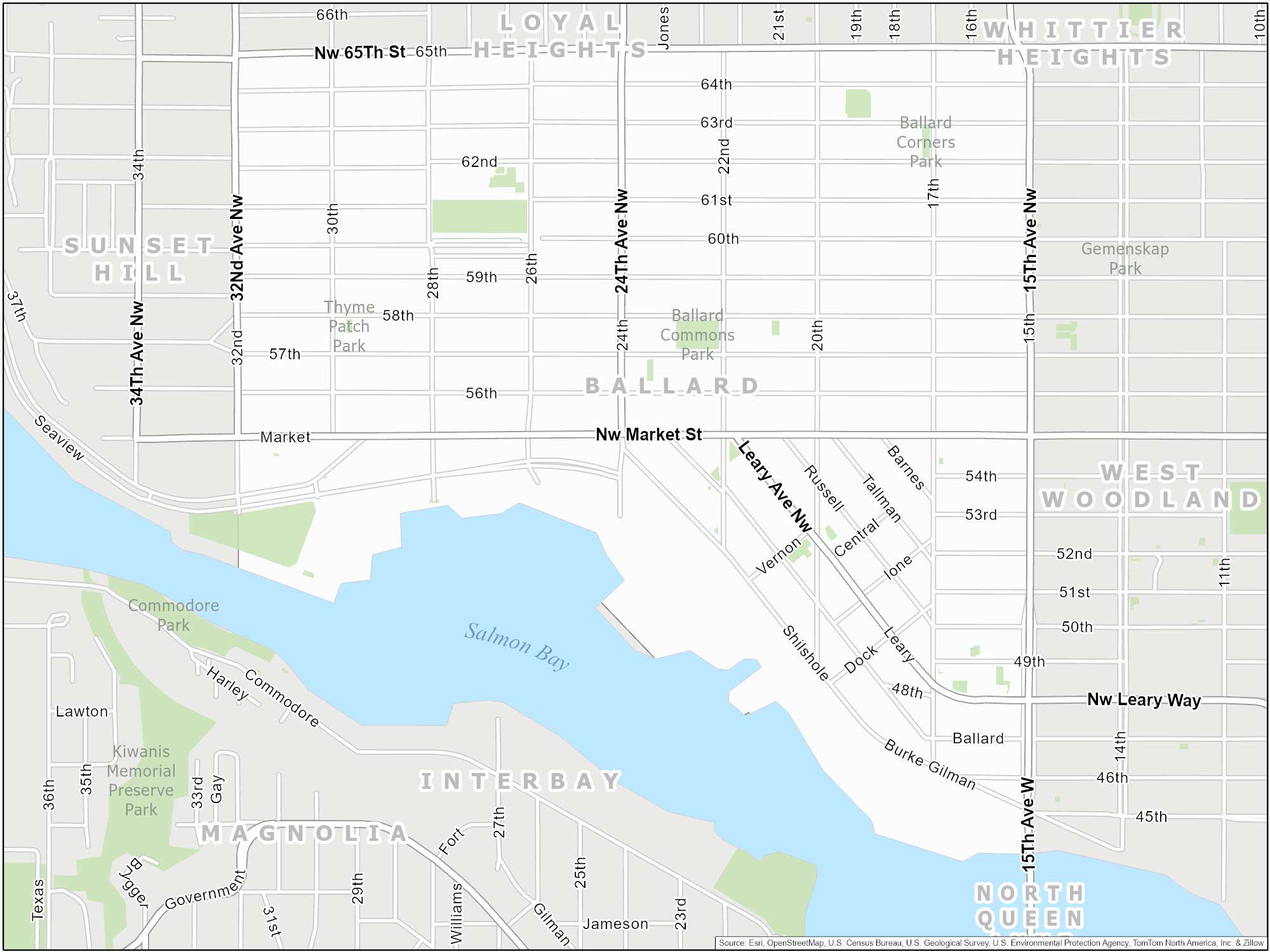 Seattle Ballard Map