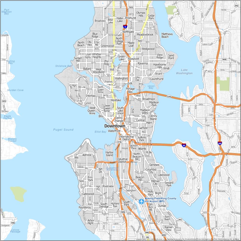 Seattle Neighborhood Map