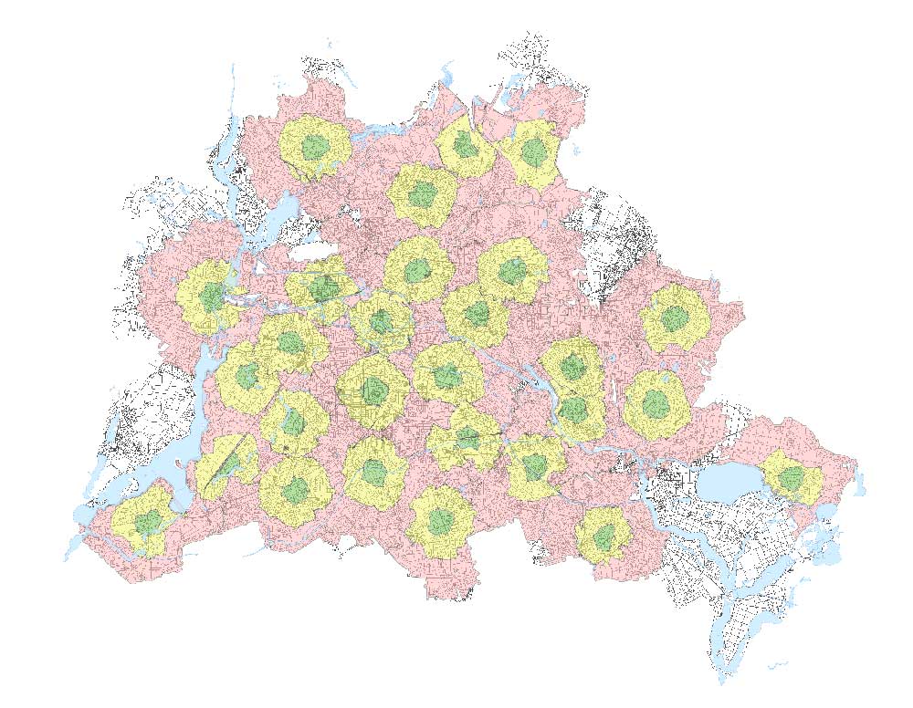 Service Areas Network Analysis