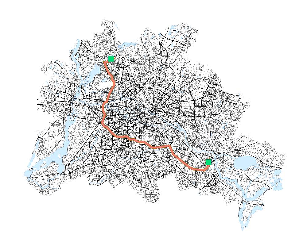 Shortest Route Network Analysis