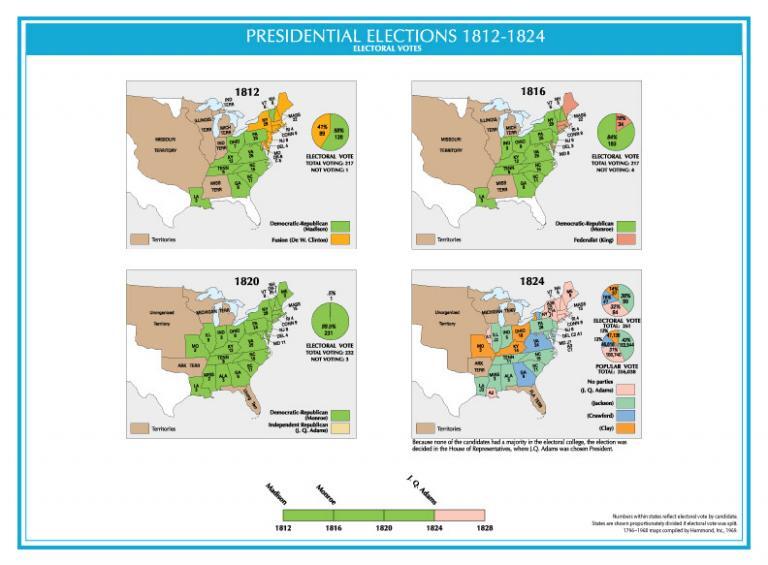 United States Presidential Elections 1812-1824
