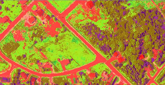 Unsupervised classification with unwanted speckle classification