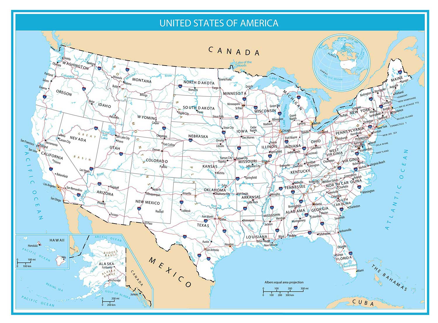 US Map General Reference