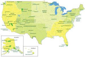 USA National Parks Map