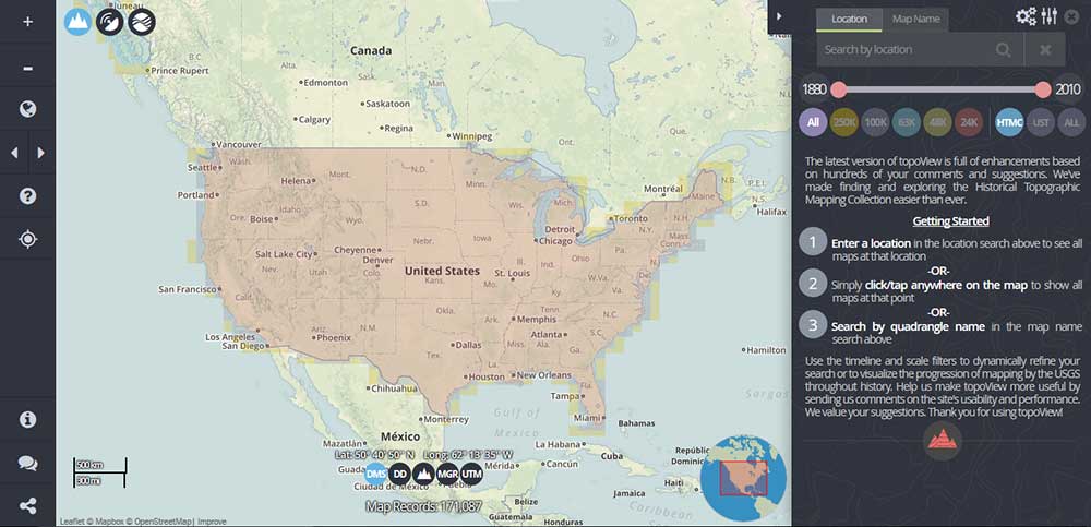 USGS Topoview Interface