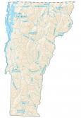Vermont Lakes Rivers Map