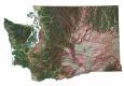 Washington Satellite Map