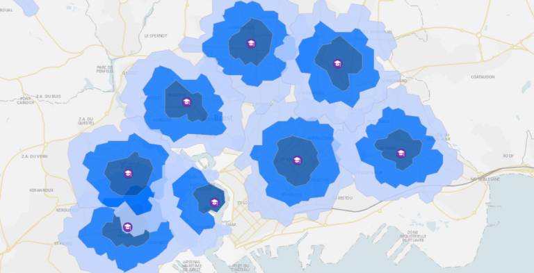 Drive Time Map - Isochrone Map